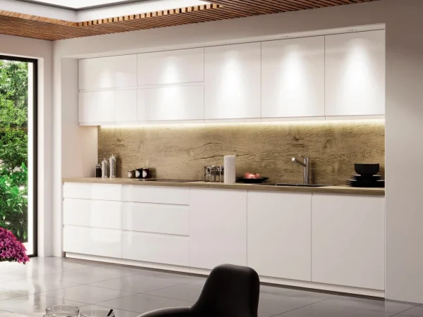 REMISE allant Meuble De Cuisine ASPAS 1 Porte Gauche Blanc/blanc Laqué 3