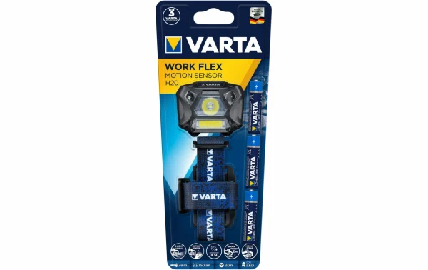 Varta Lampe Frontale Work Flex Motion Sensor H20 Noir – Phare site officiel 3